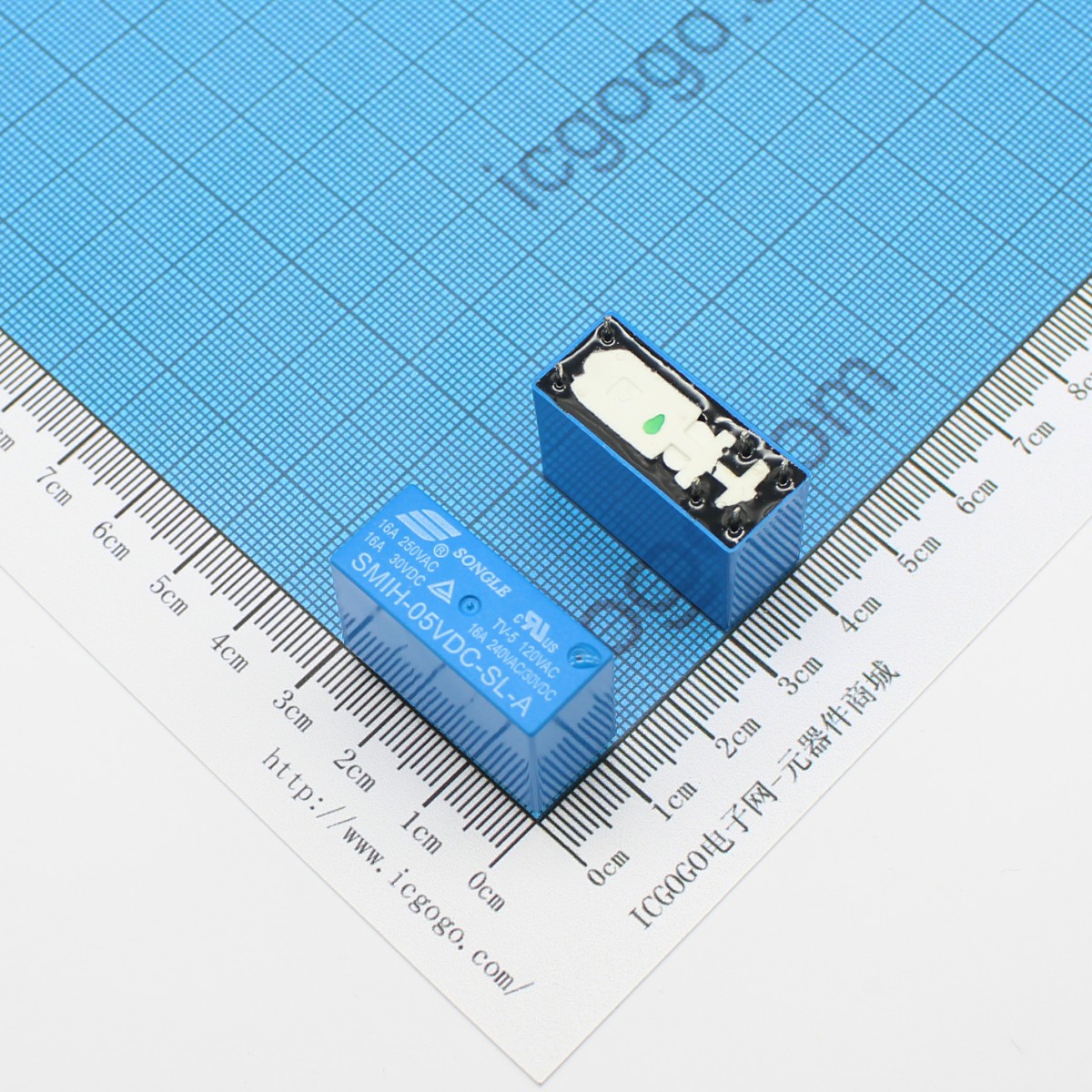 松乐 家电控制继电器 SMIH-05VDC-SL-A 5V A型 常开 单组转换型 SONGLE RELAY 密封型 6P 6脚